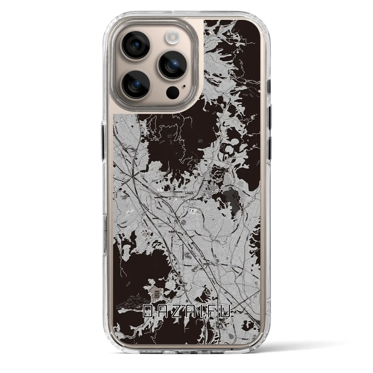 【太宰府(福岡県)】地図柄iPhoneケース(MagSafeタイプ)