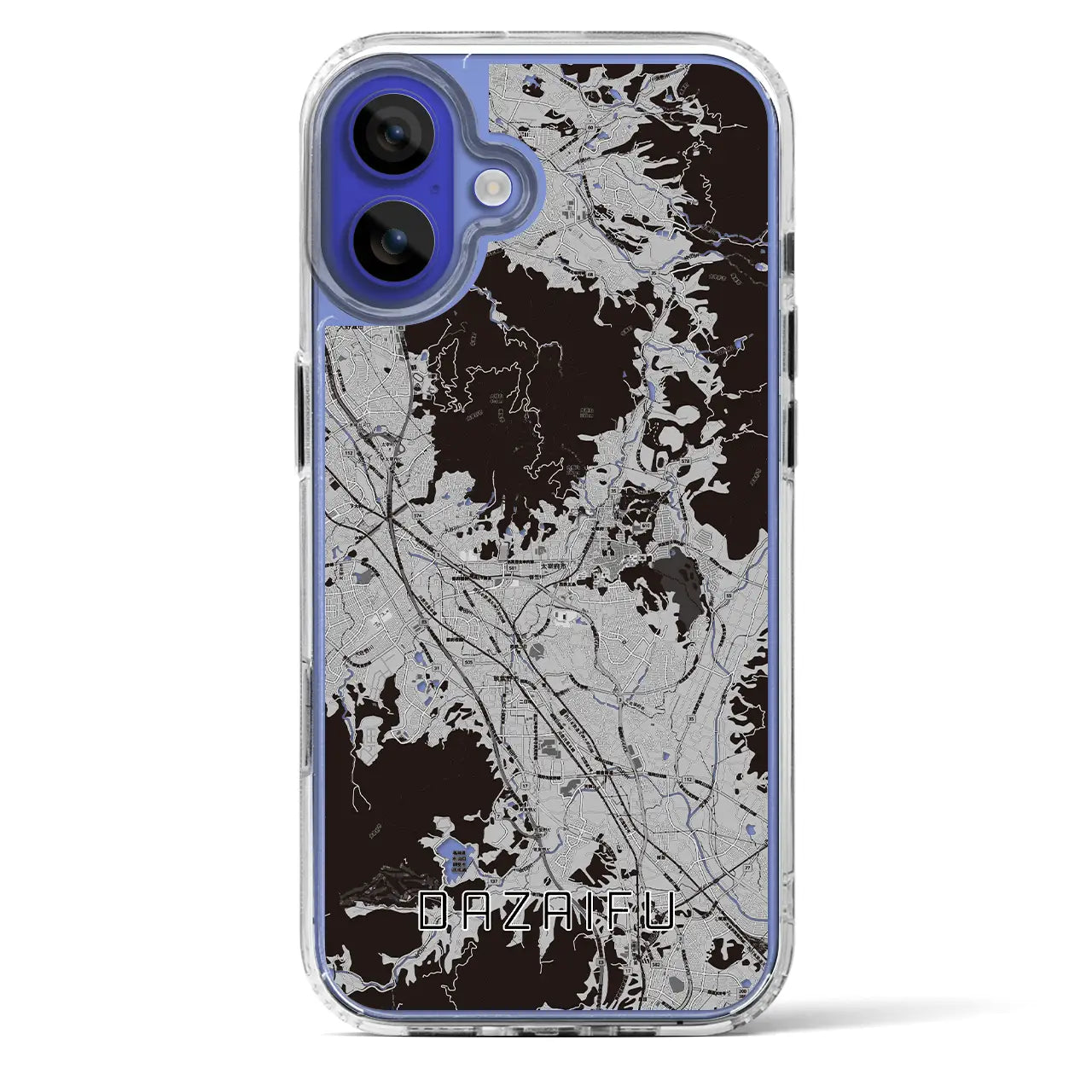 【太宰府(福岡県)】地図柄iPhoneケース(MagSafeタイプ)