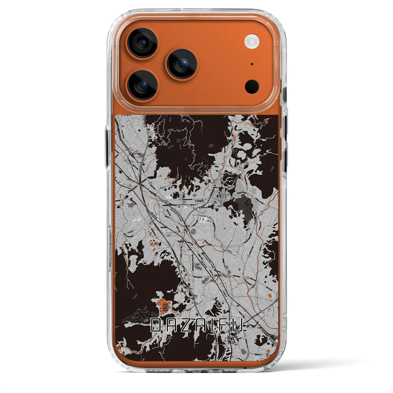 【太宰府(福岡県)】地図柄iPhoneケース(MagSafeタイプ)