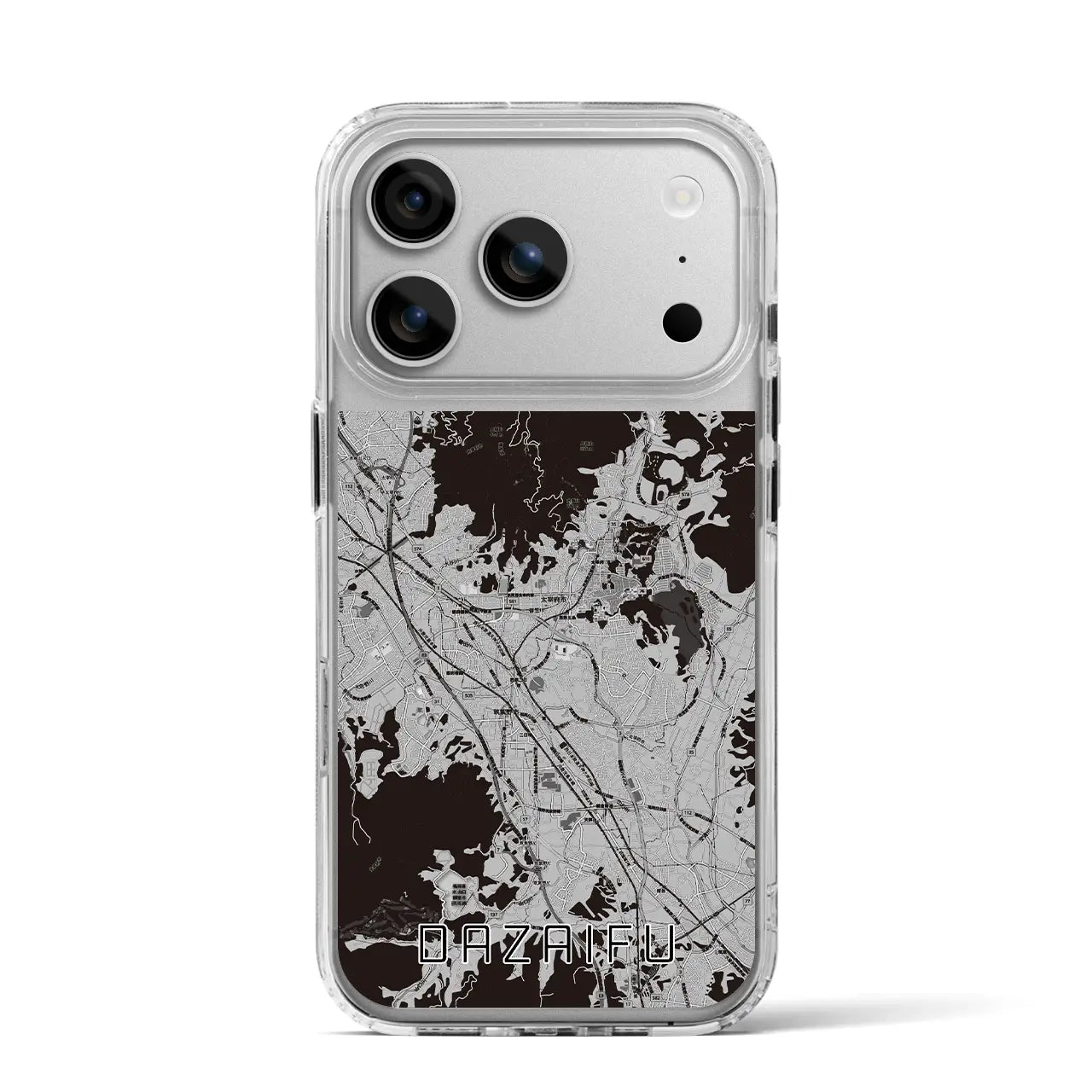 【太宰府(福岡県)】地図柄iPhoneケース(MagSafeタイプ)