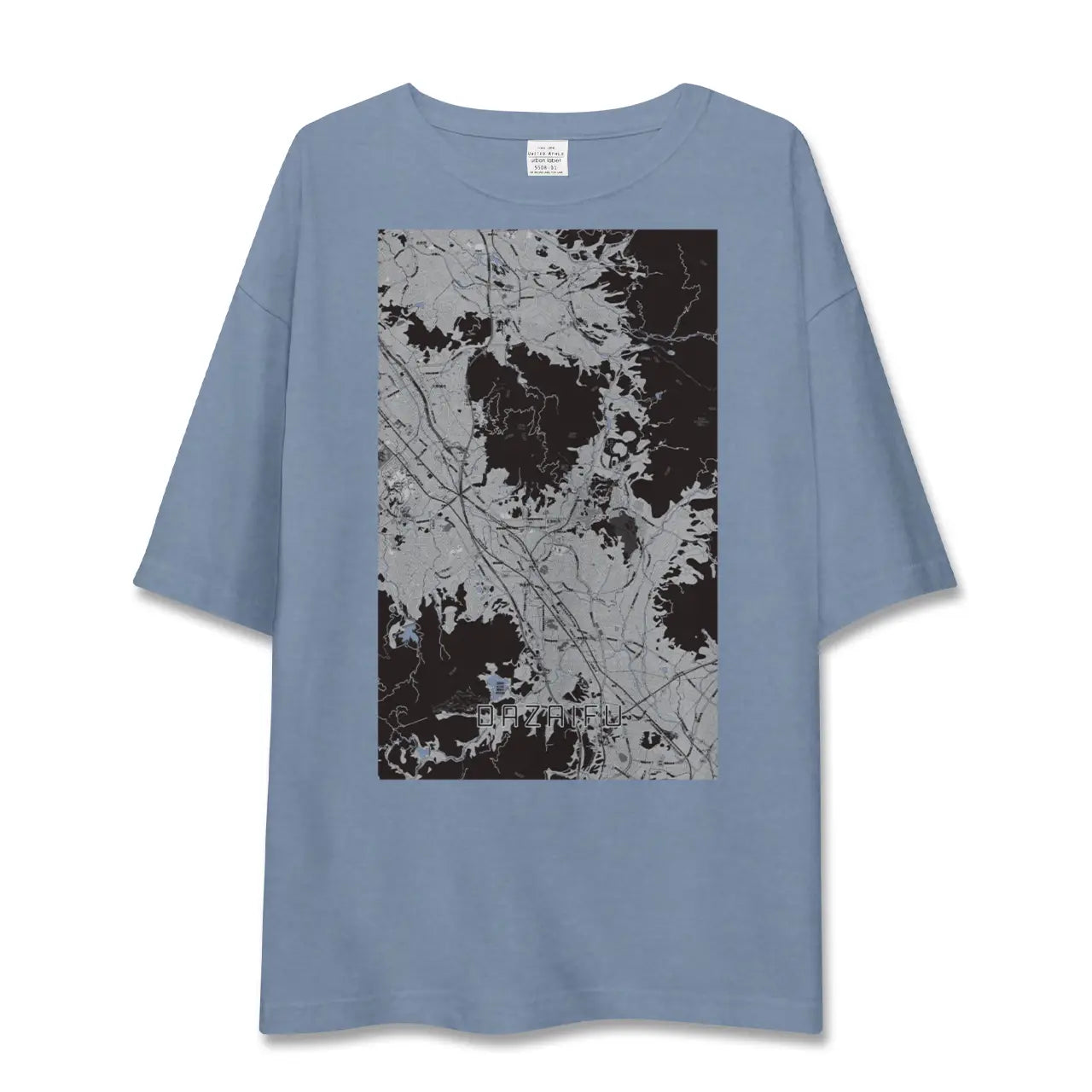 【太宰府(福岡県)】地図柄ビッグシルエットTシャツ