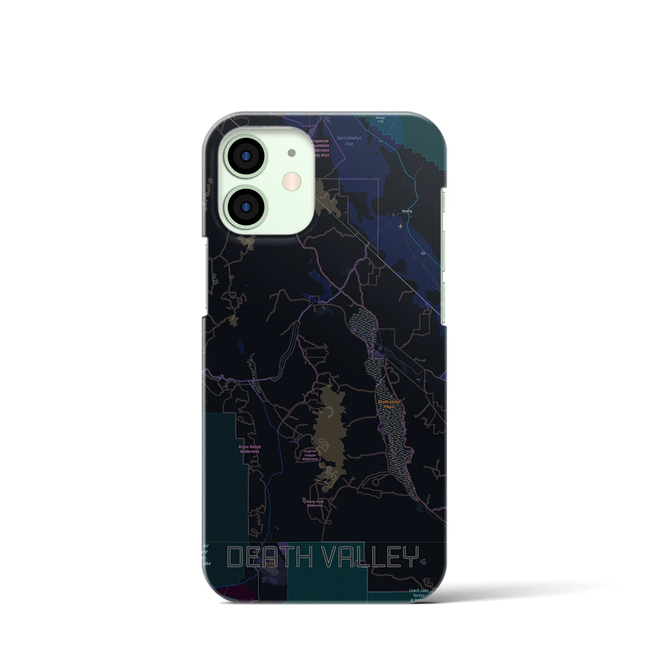 【デスヴァレー(アメリカ)】地図柄iPhoneケース(バックカバータイプ)
