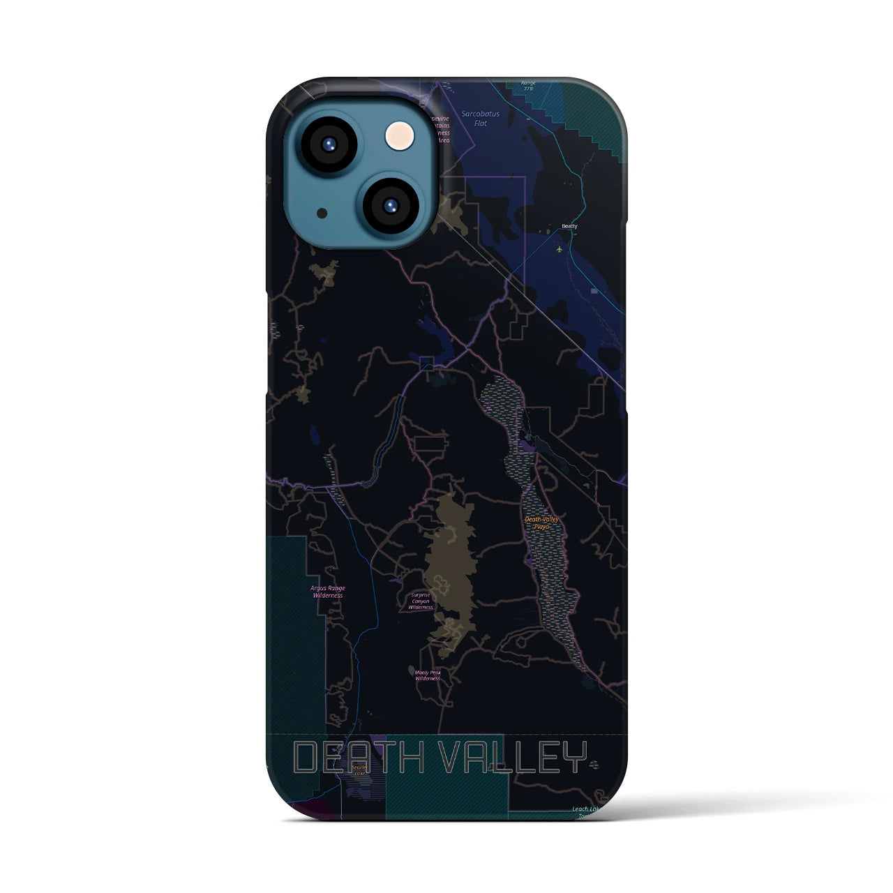 【デスヴァレー(アメリカ)】地図柄iPhoneケース(バックカバータイプ)