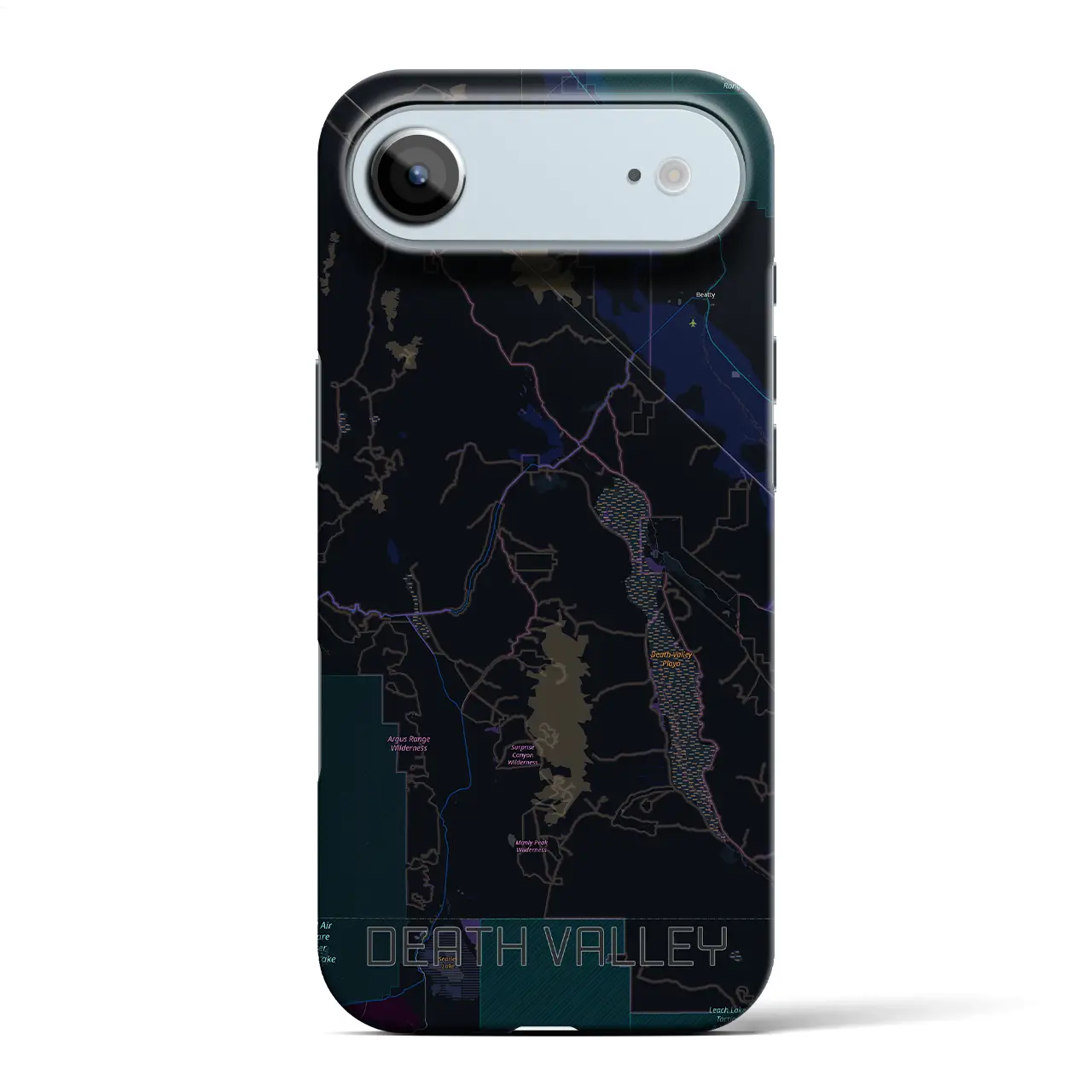 【デスヴァレー(アメリカ)】地図柄iPhoneケース(バックカバータイプ)