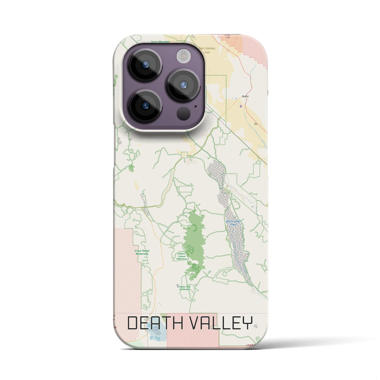 【デスヴァレー(アメリカ)】地図柄iPhoneケース(バックカバータイプ)