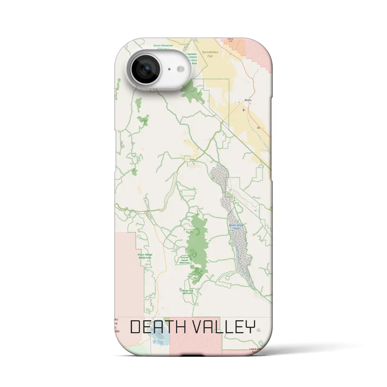 【デスヴァレー(アメリカ)】地図柄iPhoneケース(バックカバータイプ)