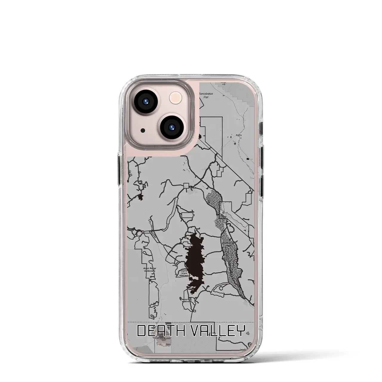 【デスヴァレー(アメリカ)】地図柄iPhoneケース(MagSafeタイプ)