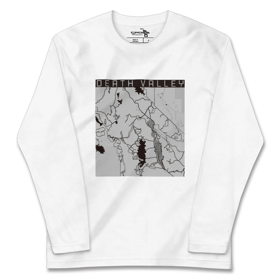 【デスヴァレー(アメリカ)】地図柄ロングスリーブTシャツ