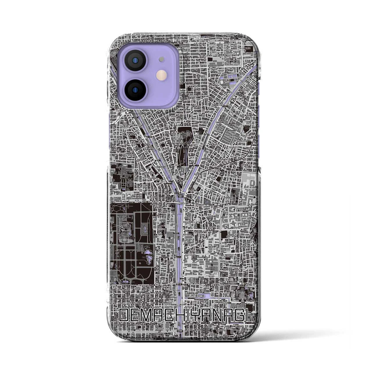 【出町柳(京都府)】地図柄iPhoneケース(クリアタイプ)