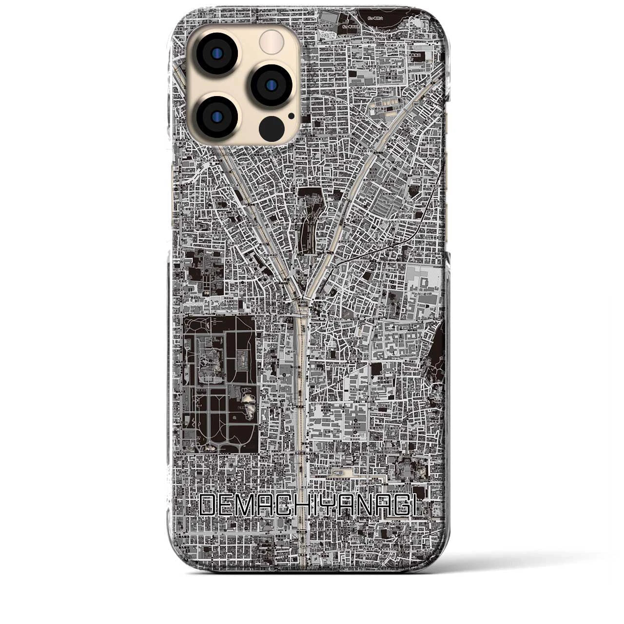 【出町柳(京都府)】地図柄iPhoneケース(クリアタイプ)