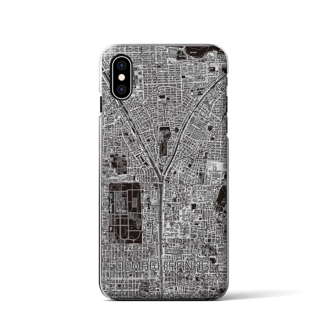 【出町柳(京都府)】地図柄iPhoneケース(クリアタイプ)