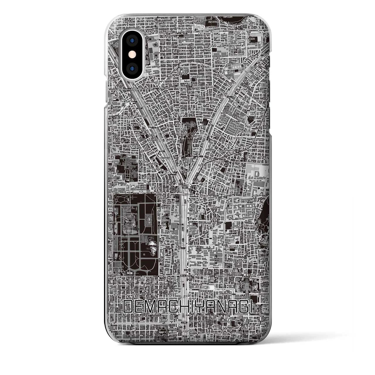 【出町柳(京都府)】地図柄iPhoneケース(クリアタイプ)