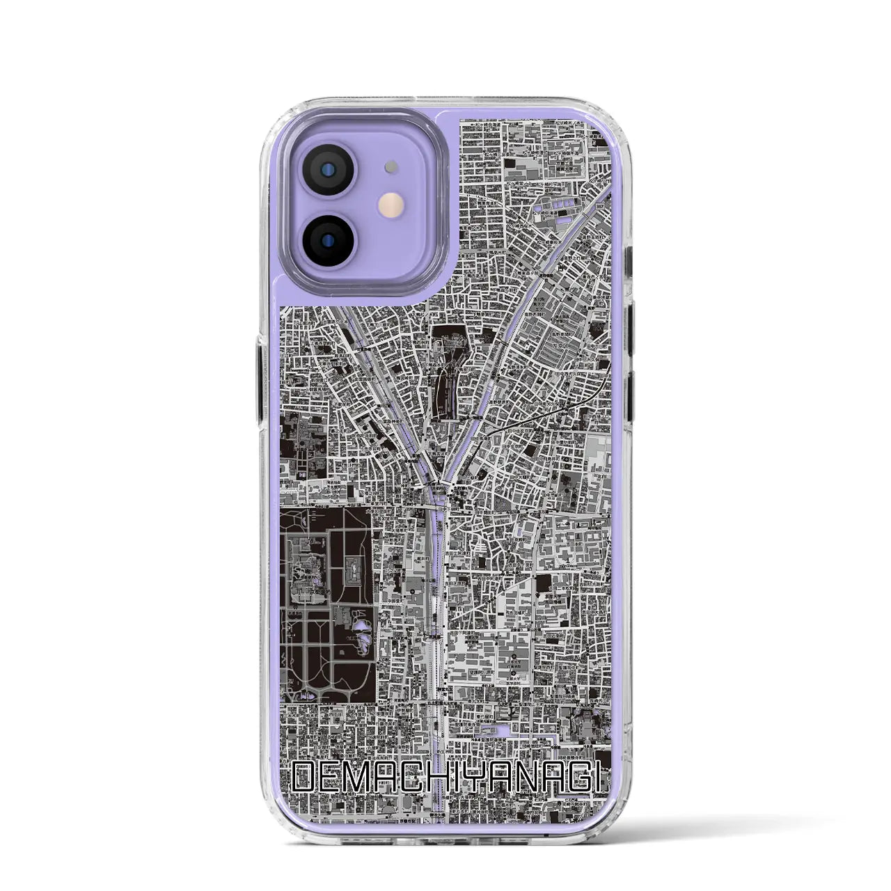 【出町柳(京都府)】地図柄iPhoneケース(MagSafeタイプ)