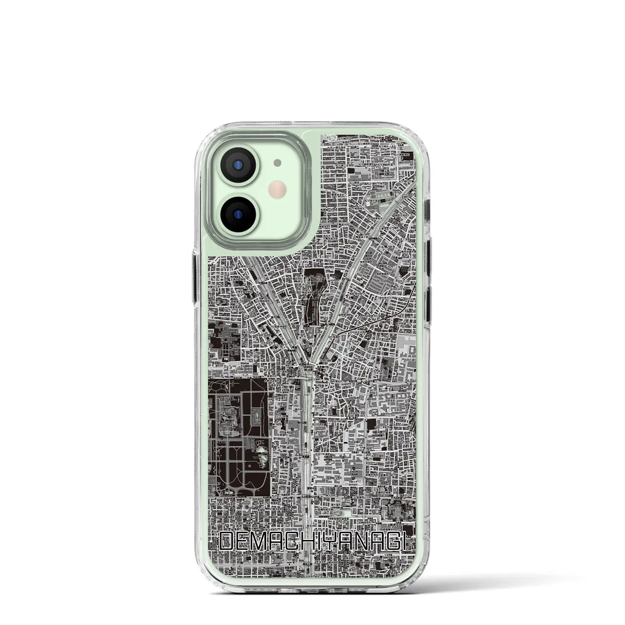 【出町柳(京都府)】地図柄iPhoneケース(MagSafeタイプ)