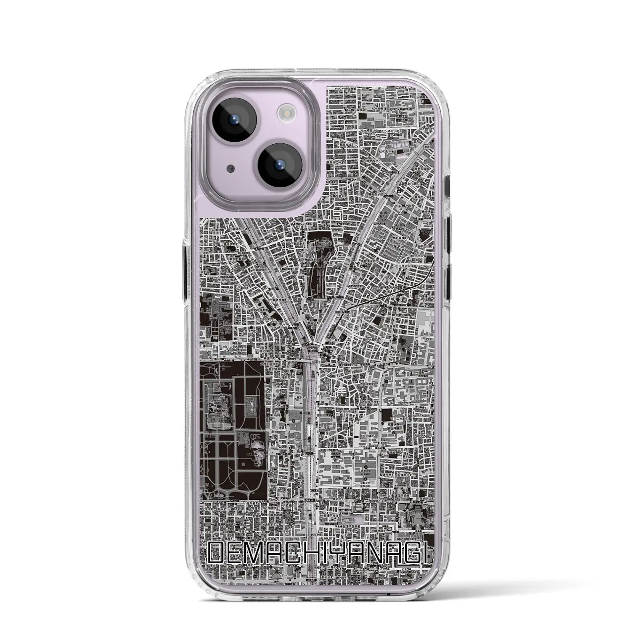 【出町柳(京都府)】地図柄iPhoneケース(MagSafeタイプ)