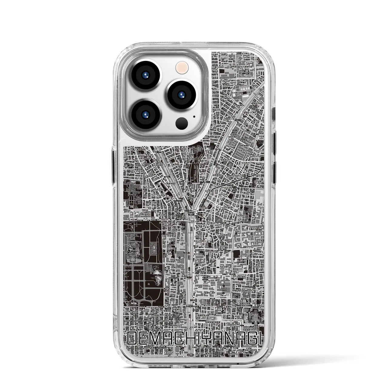 【出町柳(京都府)】地図柄iPhoneケース(MagSafeタイプ)