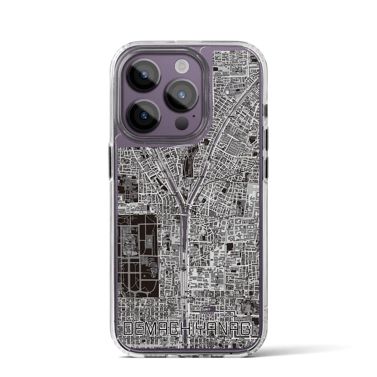 【出町柳(京都府)】地図柄iPhoneケース(MagSafeタイプ)