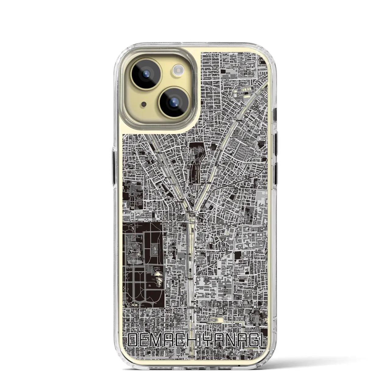 【出町柳(京都府)】地図柄iPhoneケース(MagSafeタイプ)