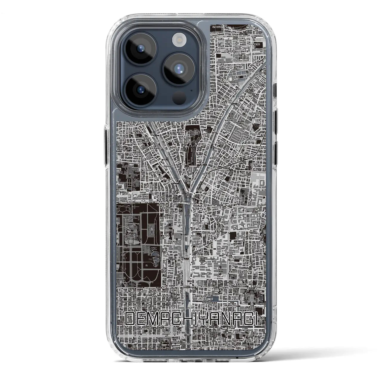 【出町柳(京都府)】地図柄iPhoneケース(MagSafeタイプ)