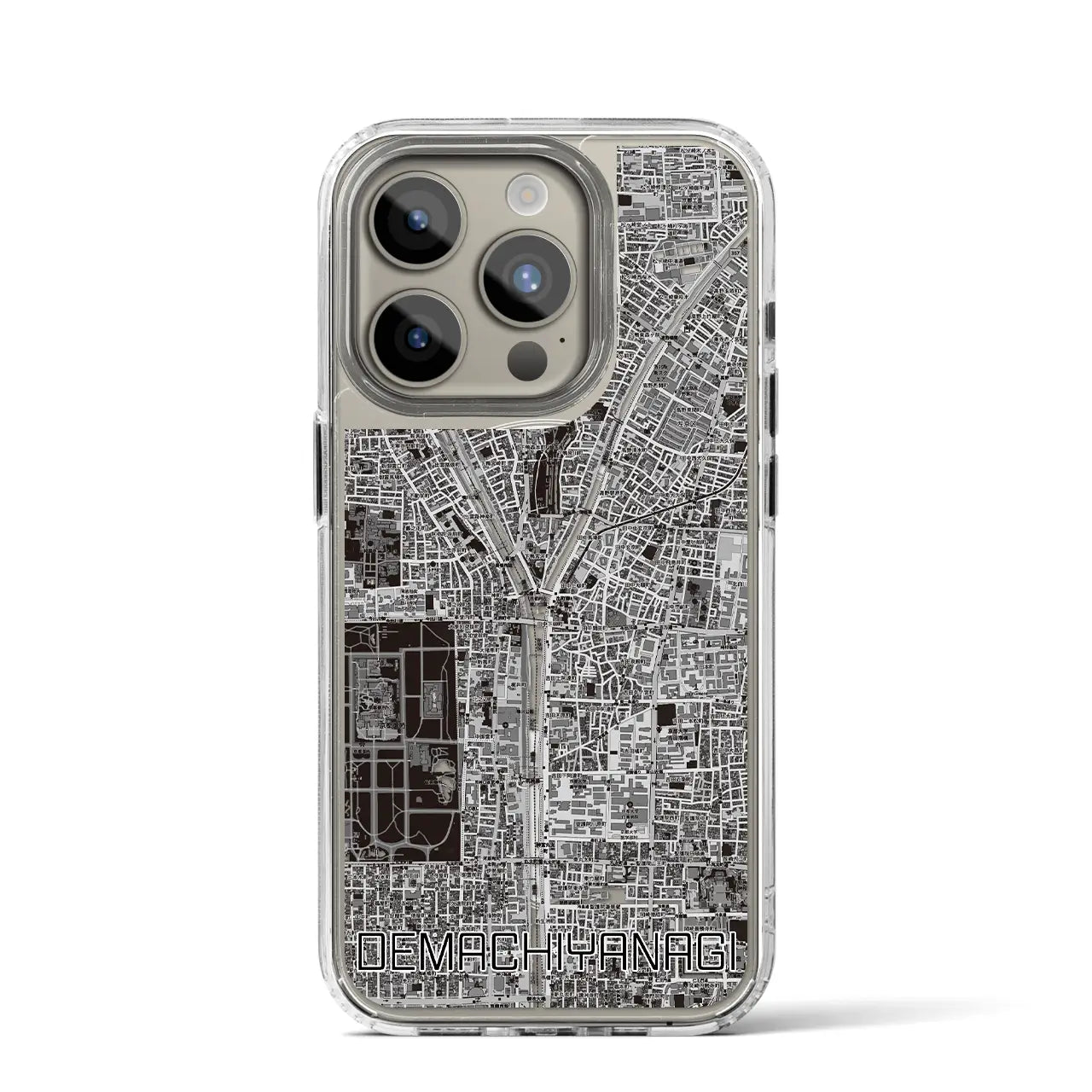 【出町柳(京都府)】地図柄iPhoneケース(MagSafeタイプ)