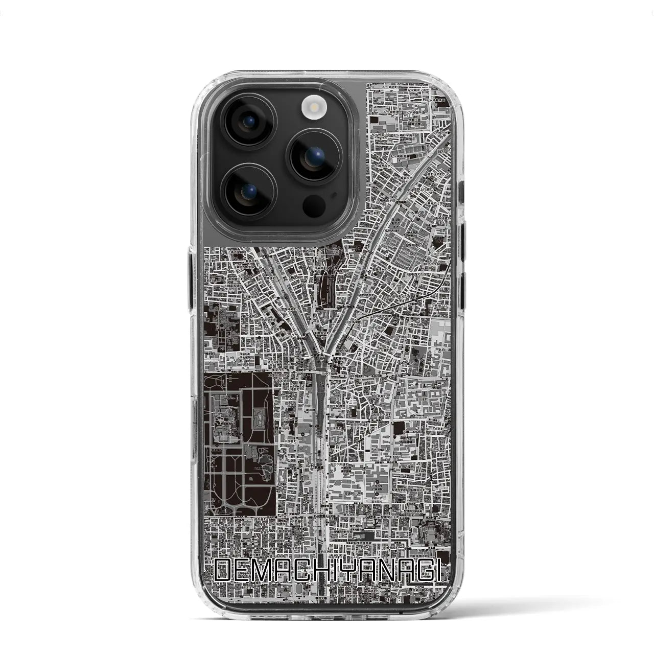 【出町柳(京都府)】地図柄iPhoneケース(MagSafeタイプ)