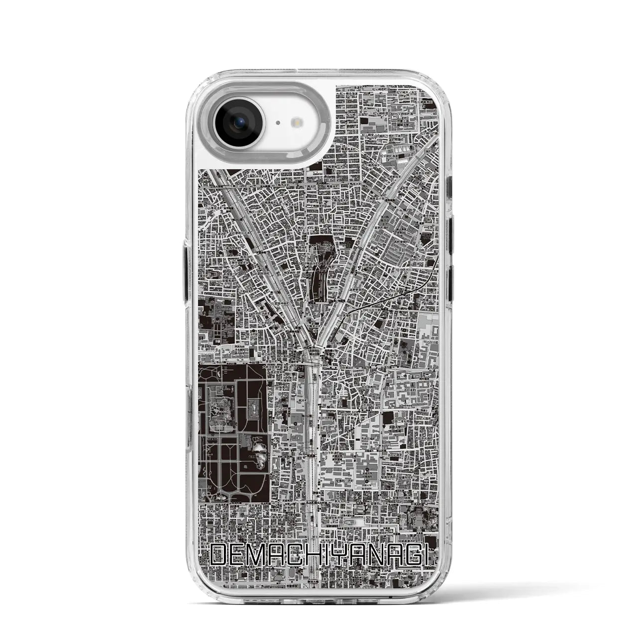 【出町柳(京都府)】地図柄iPhoneケース(MagSafeタイプ)