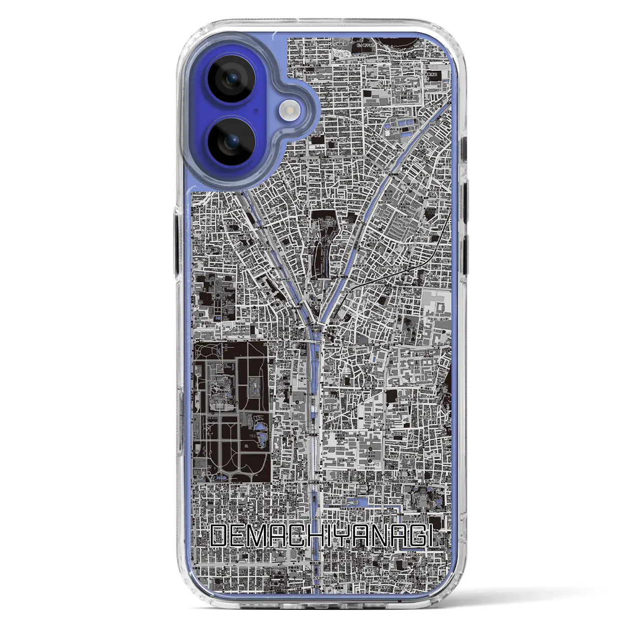 【出町柳(京都府)】地図柄iPhoneケース(MagSafeタイプ)