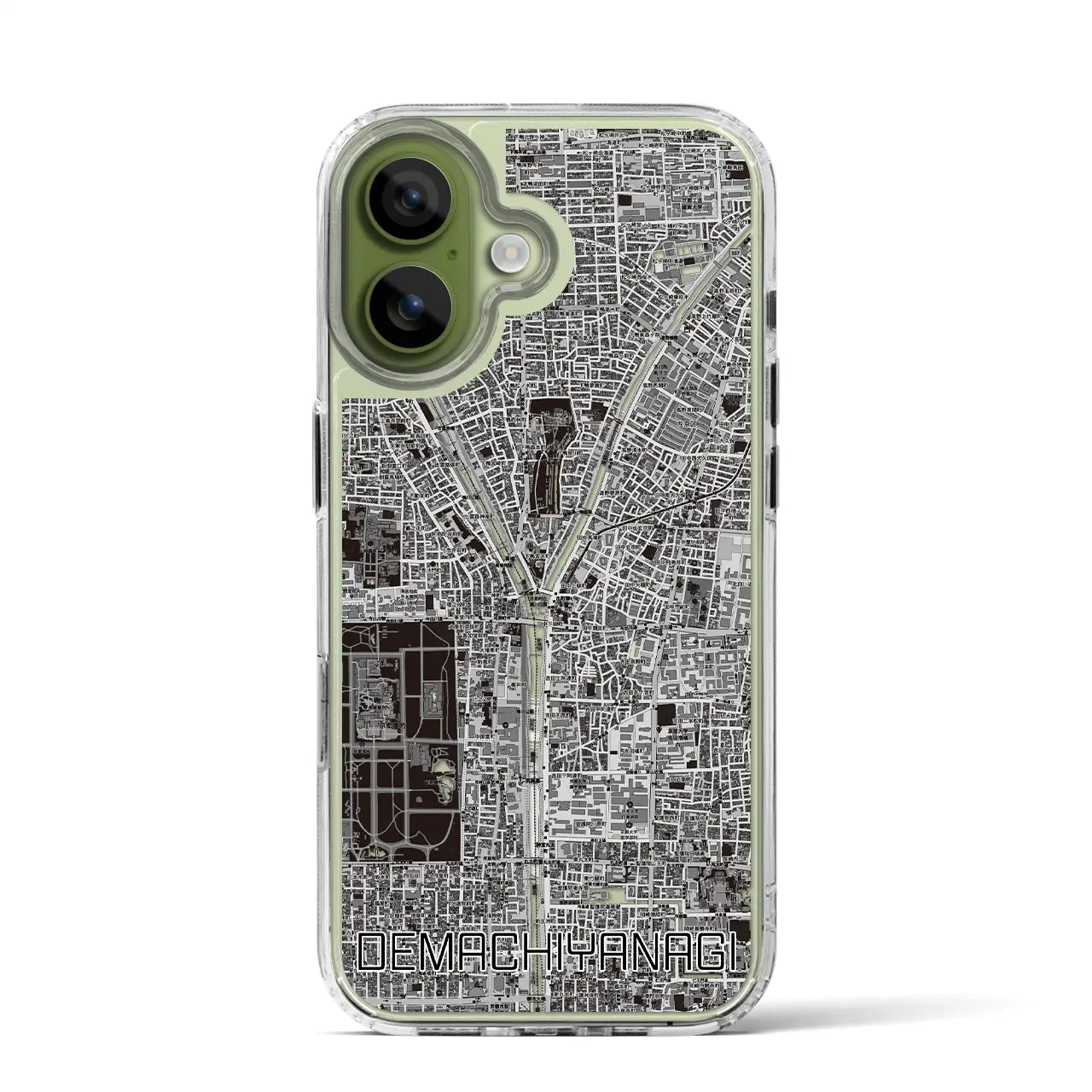 【出町柳(京都府)】地図柄iPhoneケース(MagSafeタイプ)