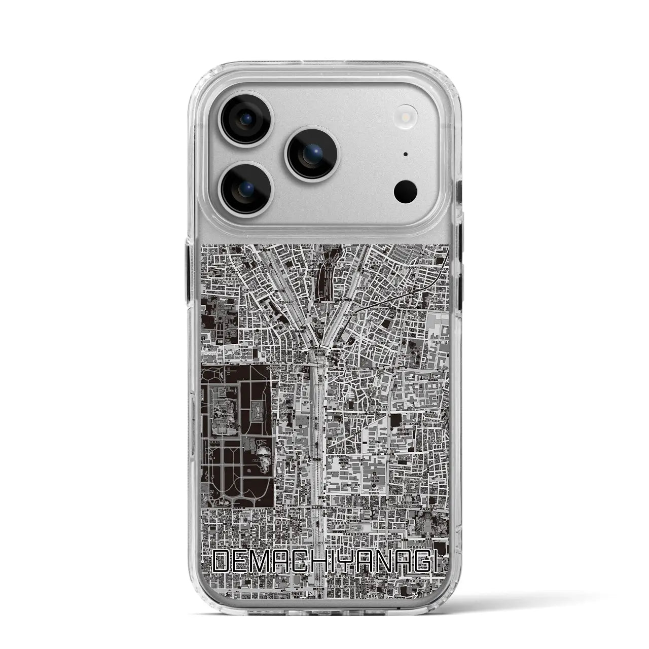 【出町柳(京都府)】地図柄iPhoneケース(MagSafeタイプ)