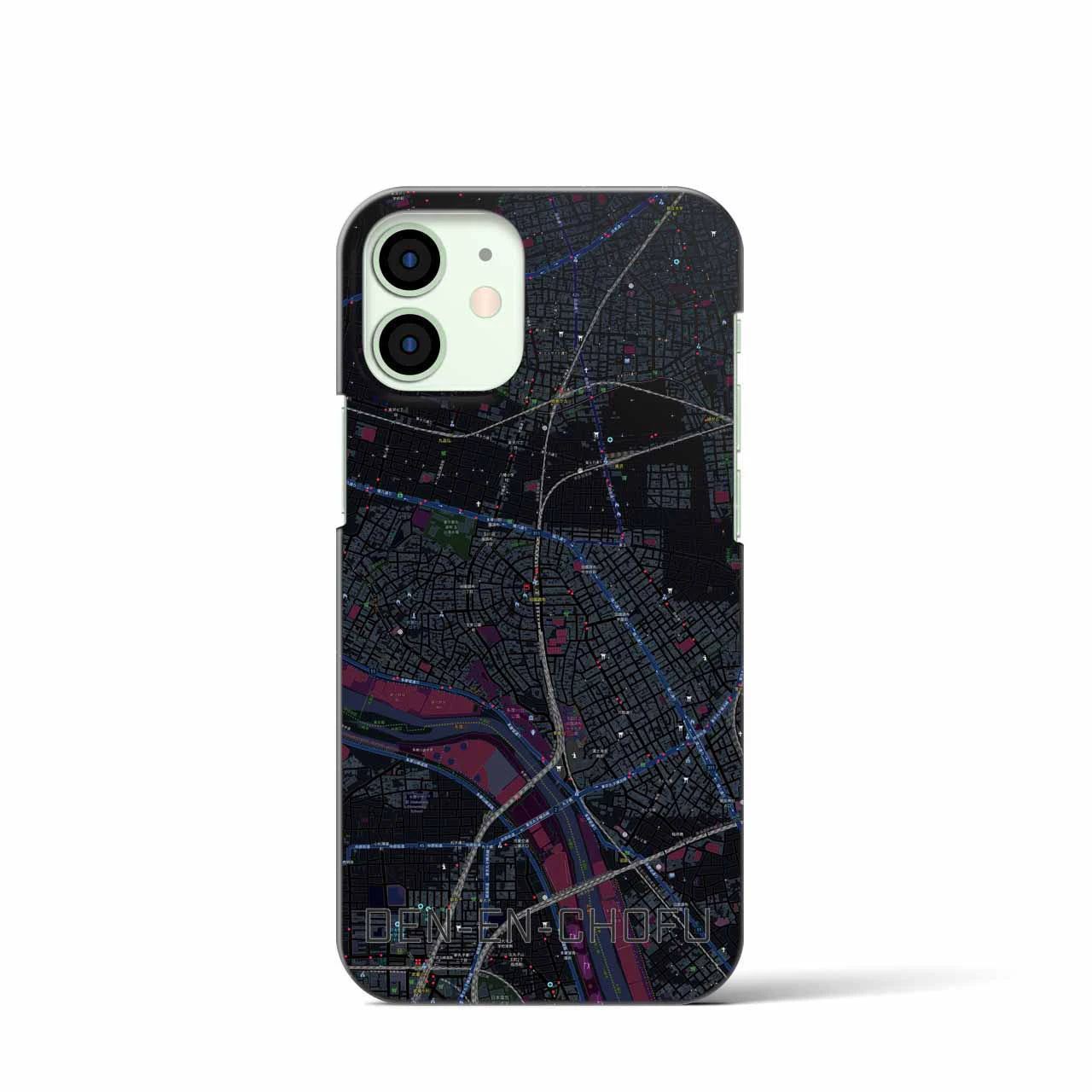 【田園調布(東京都)】地図柄iPhoneケース(バックカバータイプ)