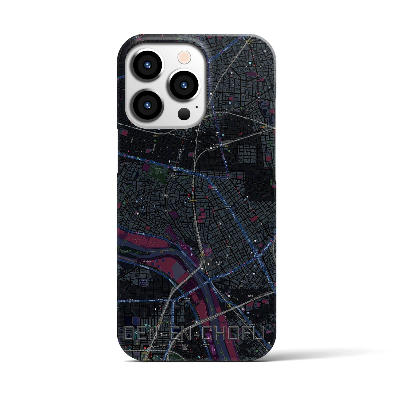 【田園調布(東京都)】地図柄iPhoneケース(バックカバータイプ)