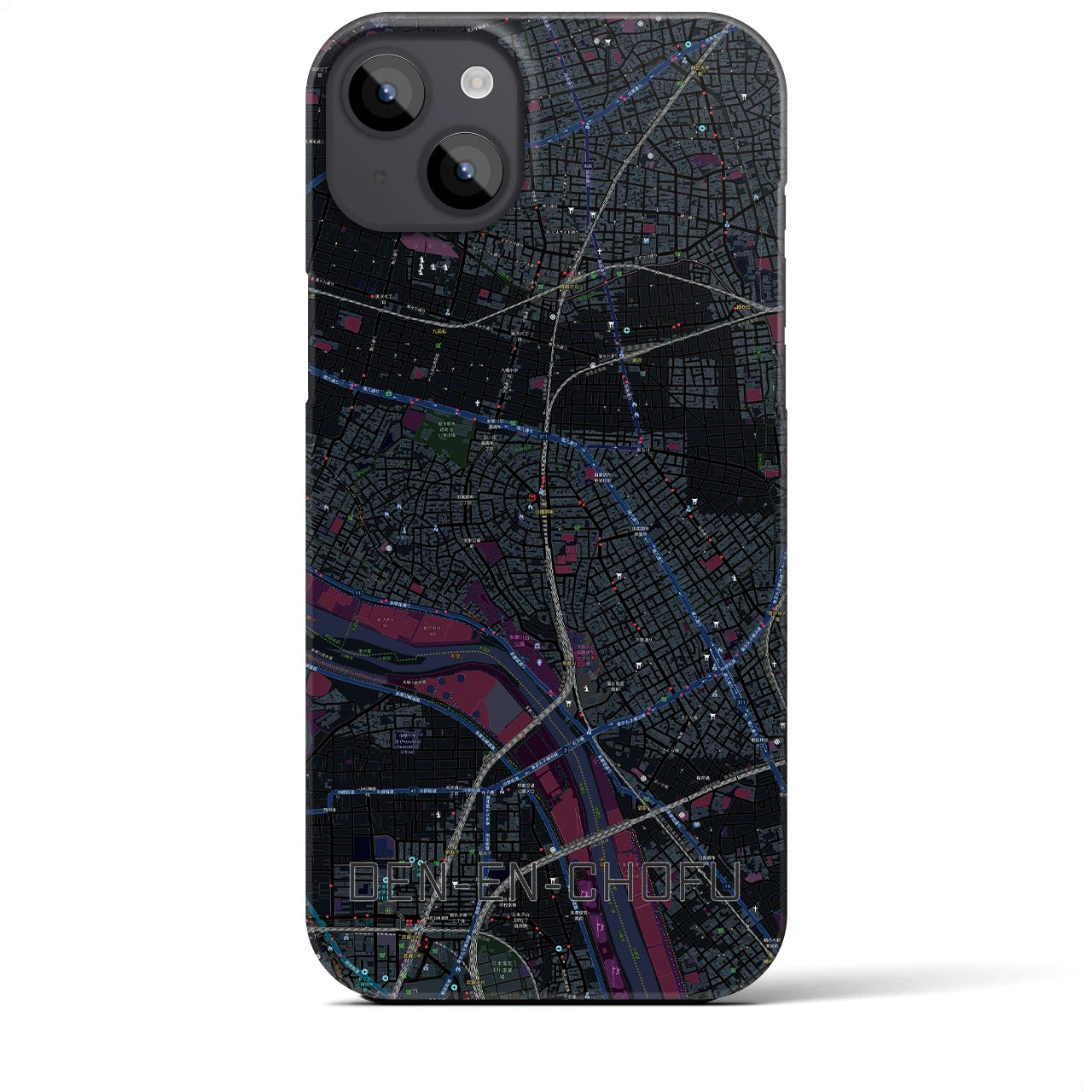 【田園調布(東京都)】地図柄iPhoneケース(バックカバータイプ)