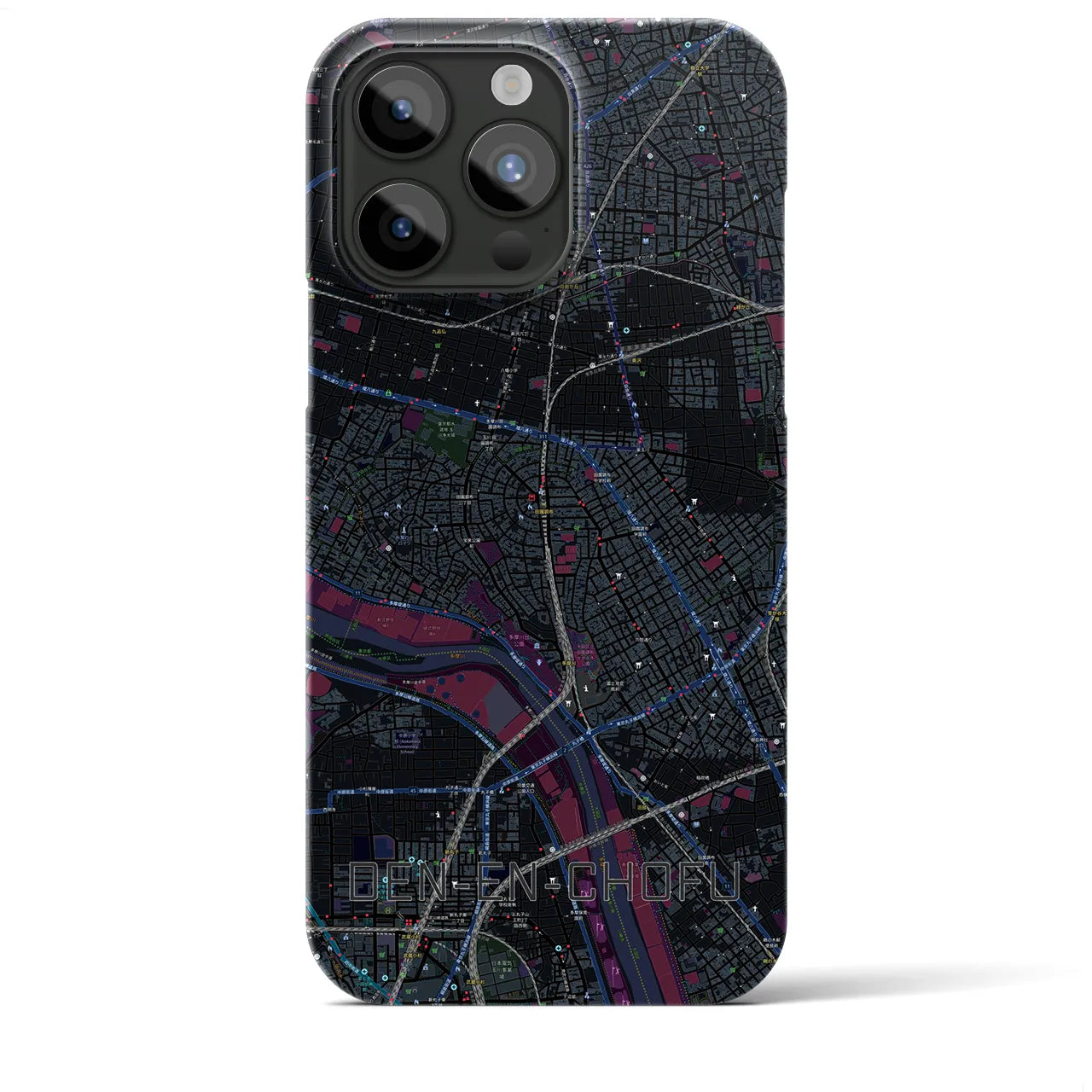 【田園調布(東京都)】地図柄iPhoneケース(バックカバータイプ)