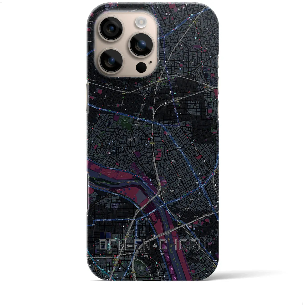 【田園調布(東京都)】地図柄iPhoneケース(バックカバータイプ)