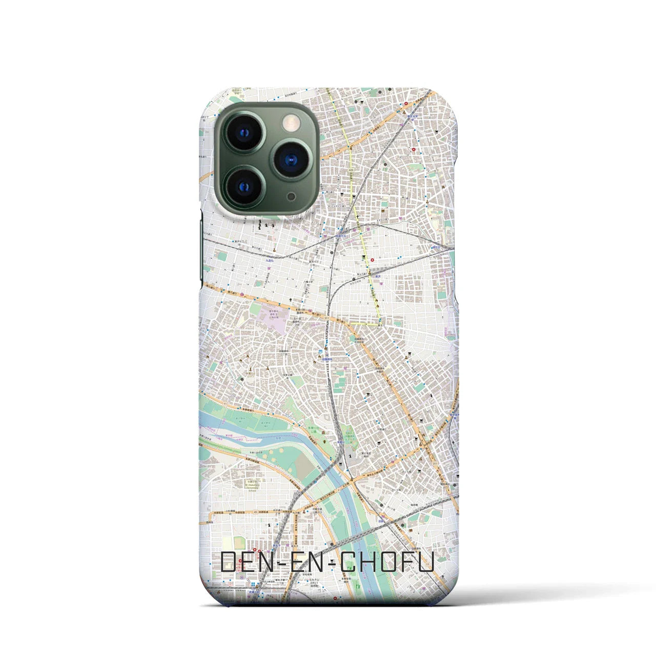 【田園調布(東京都)】地図柄iPhoneケース(バックカバータイプ)