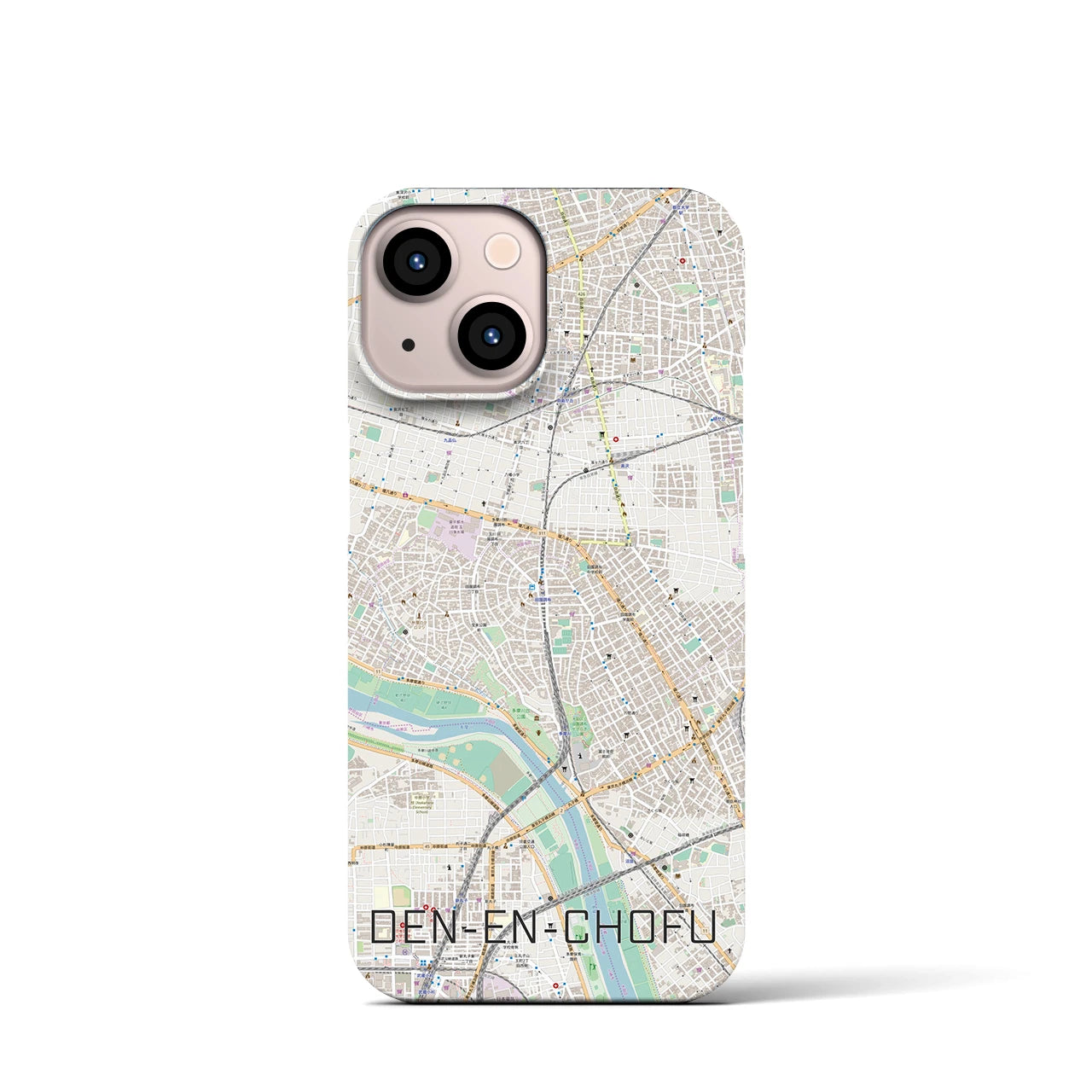 【田園調布(東京都)】地図柄iPhoneケース(バックカバータイプ)