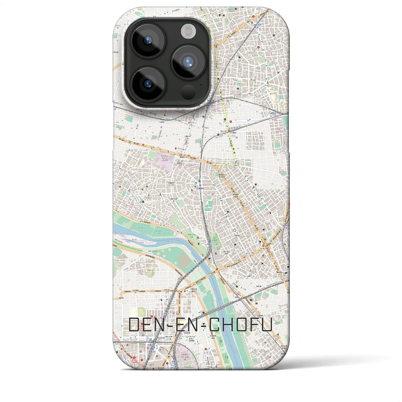【田園調布(東京都)】地図柄iPhoneケース(バックカバータイプ)