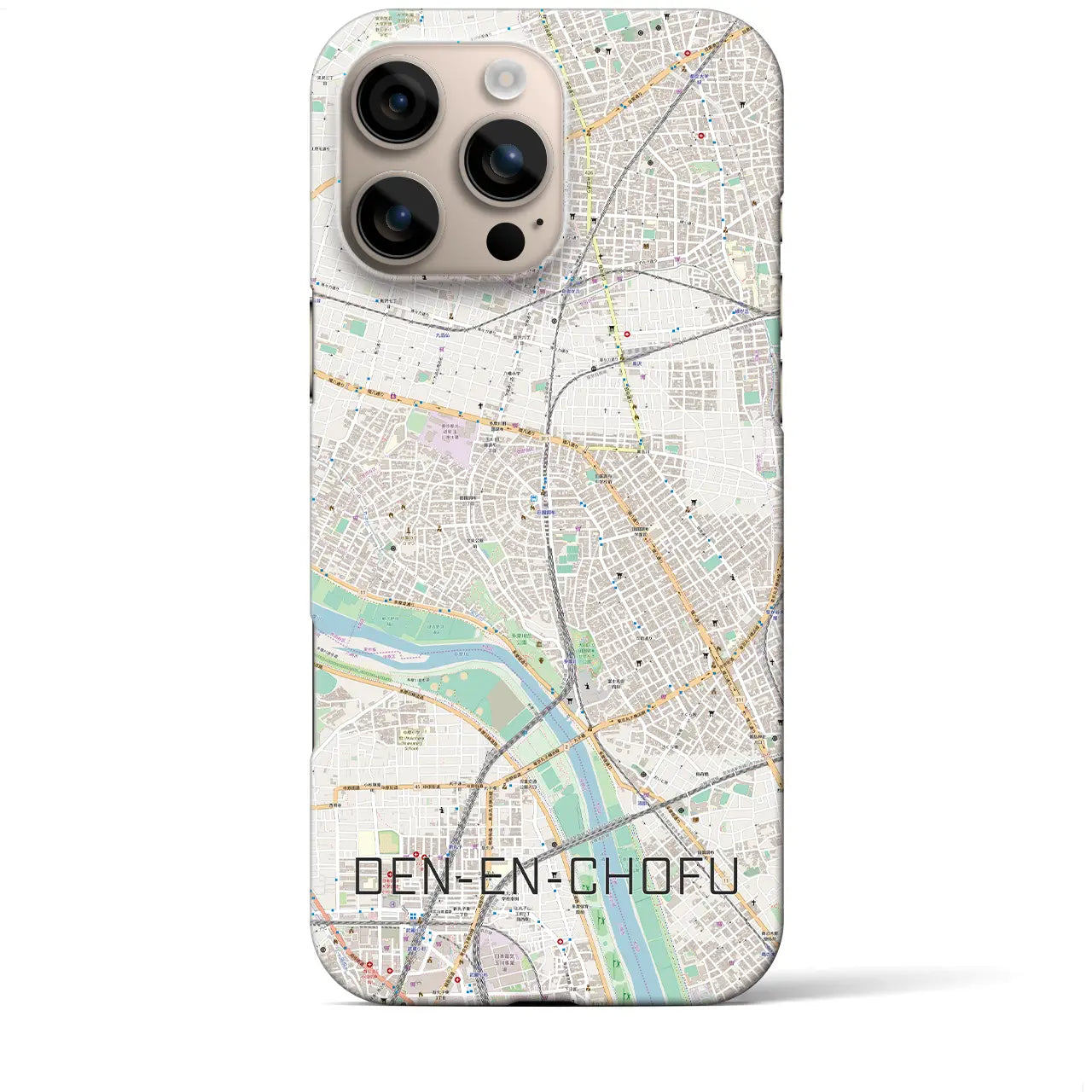 【田園調布(東京都)】地図柄iPhoneケース(バックカバータイプ)