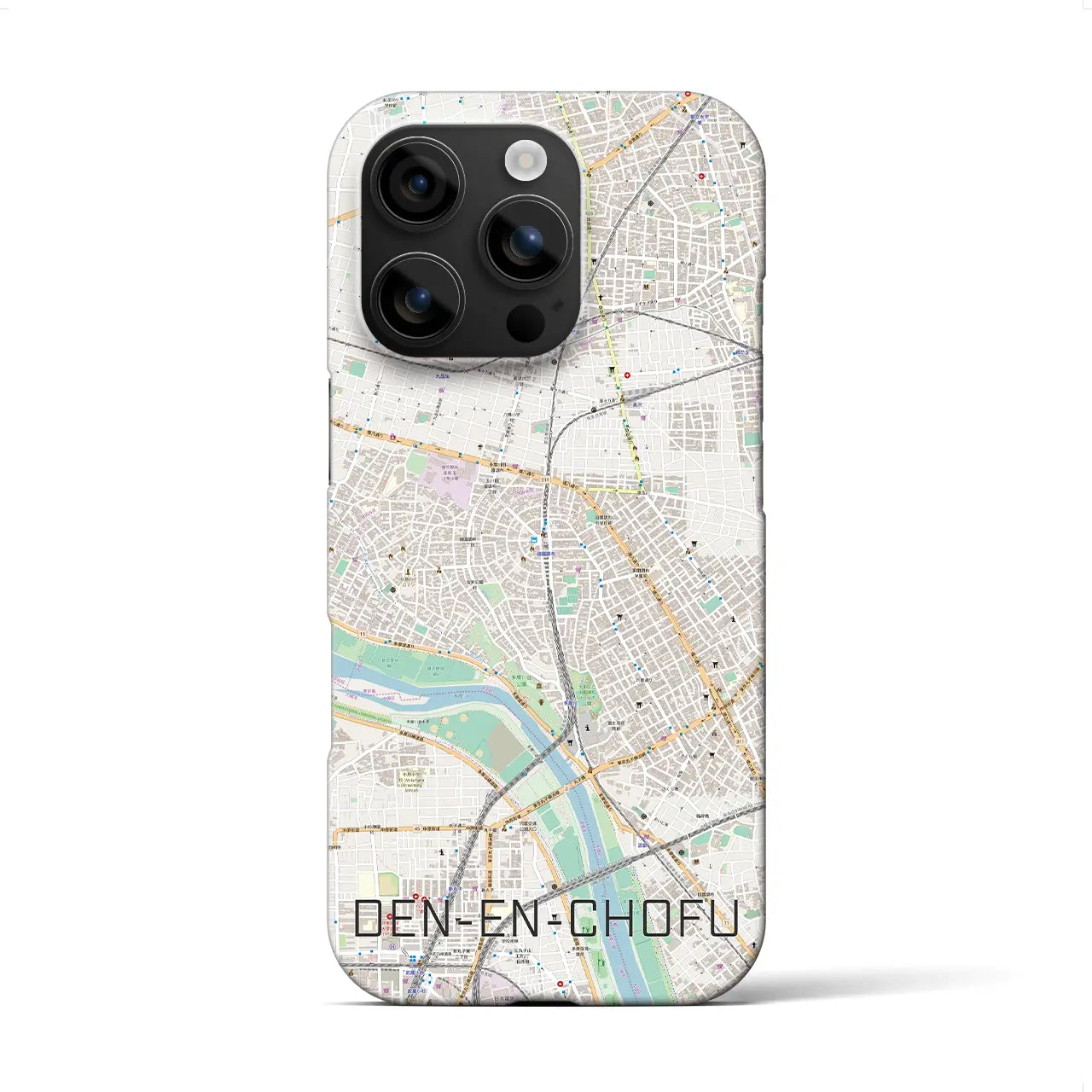 【田園調布(東京都)】地図柄iPhoneケース(バックカバータイプ)