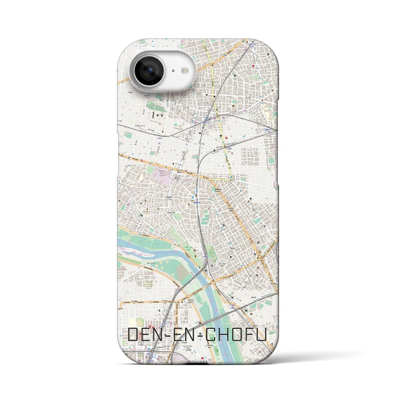 【田園調布(東京都)】地図柄iPhoneケース(バックカバータイプ)