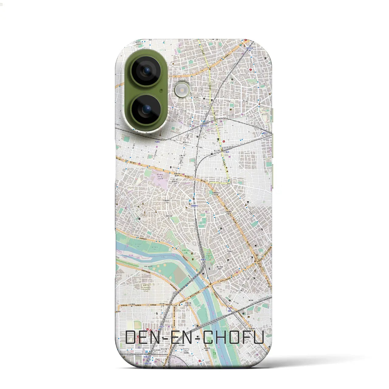 【田園調布(東京都)】地図柄iPhoneケース(バックカバータイプ)