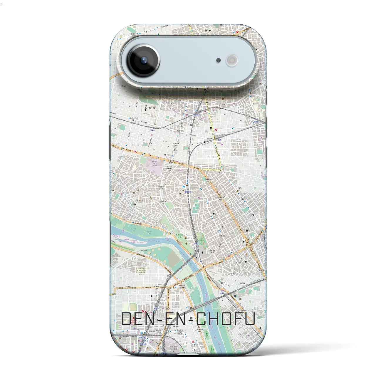 【田園調布(東京都)】地図柄iPhoneケース(バックカバータイプ)ナチュラル・iPhone 17 Pro Max 用