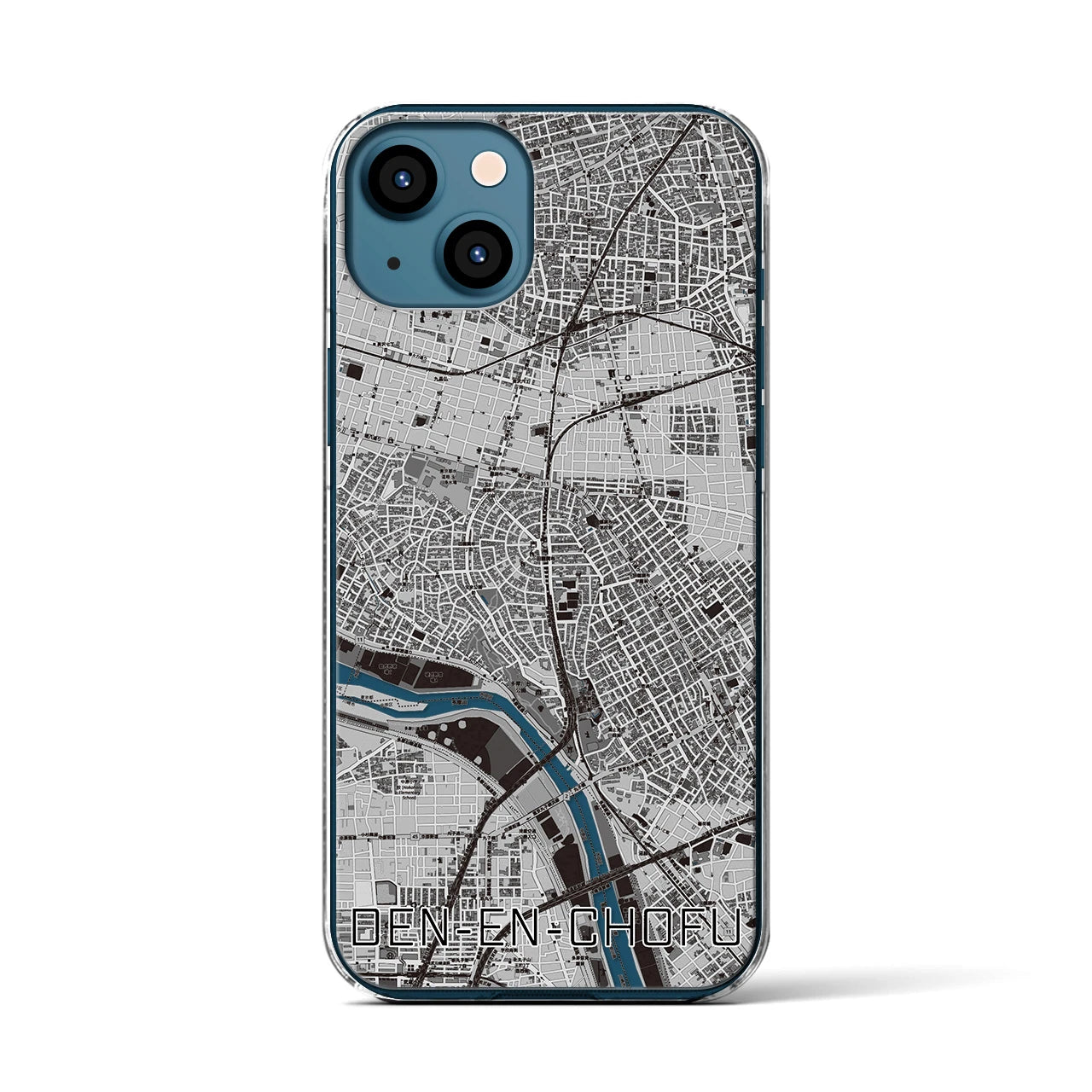 【田園調布(東京都)】地図柄iPhoneケース(クリアタイプ)