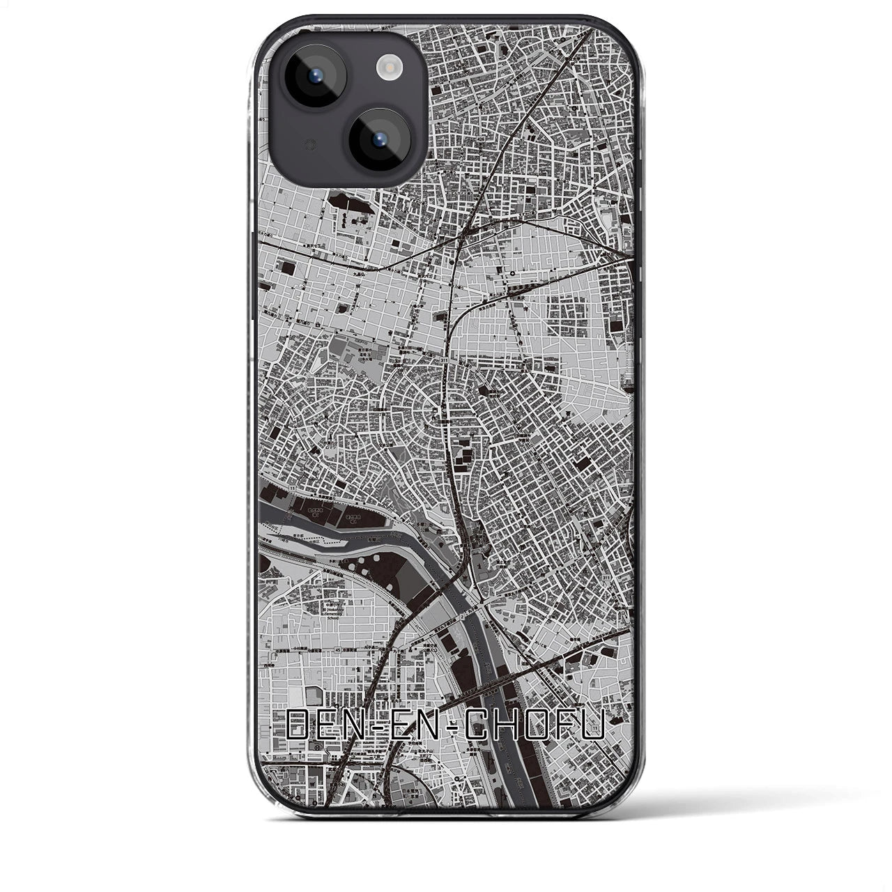 【田園調布(東京都)】地図柄iPhoneケース(クリアタイプ)
