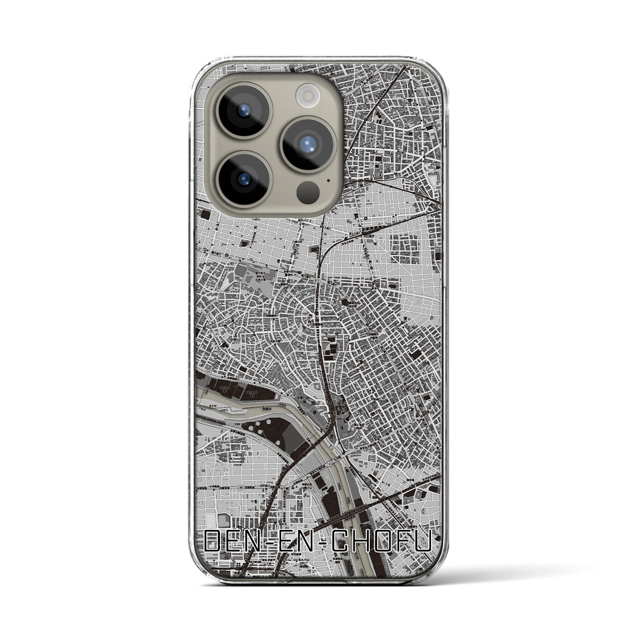 【田園調布(東京都)】地図柄iPhoneケース(クリアタイプ)