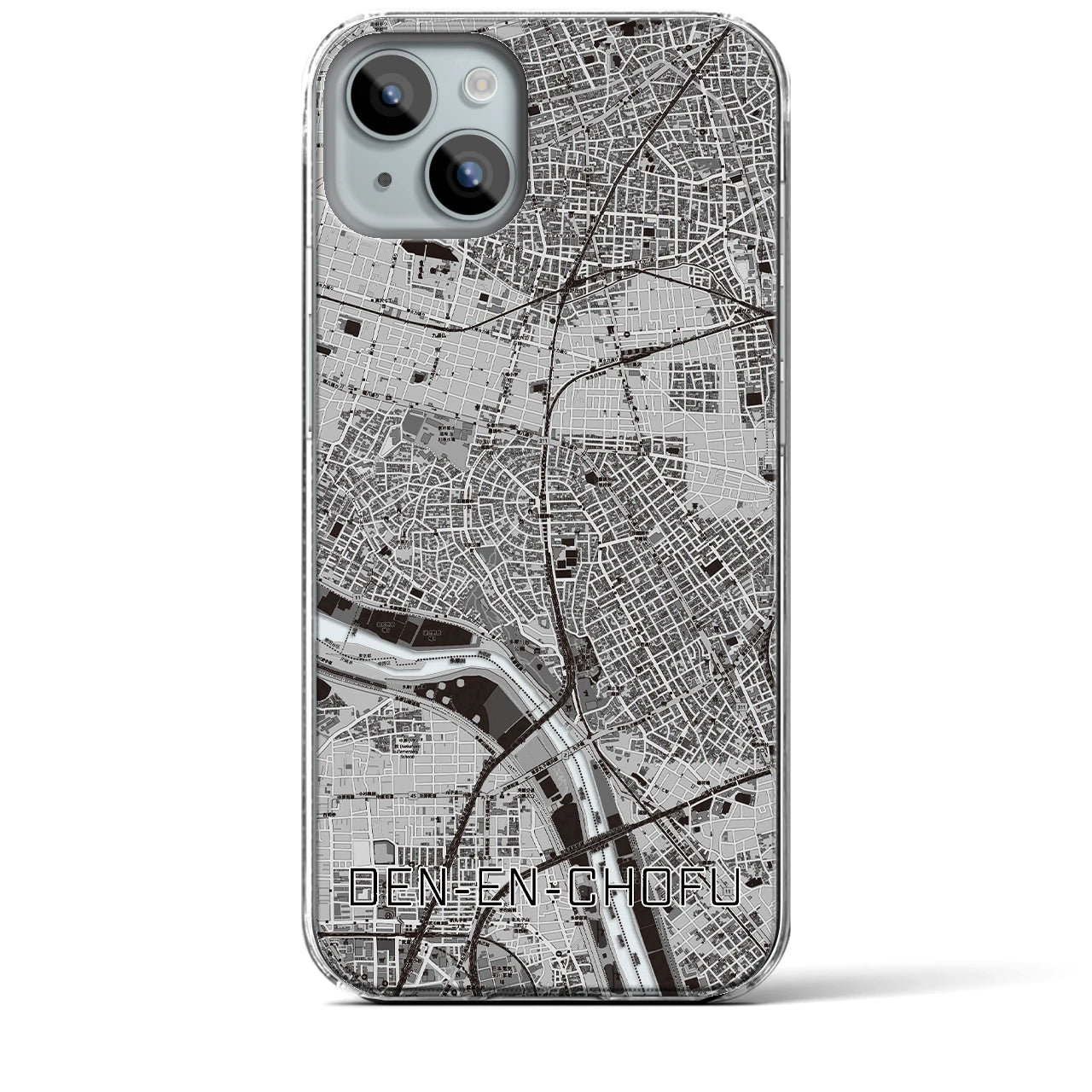 【田園調布(東京都)】地図柄iPhoneケース(クリアタイプ)