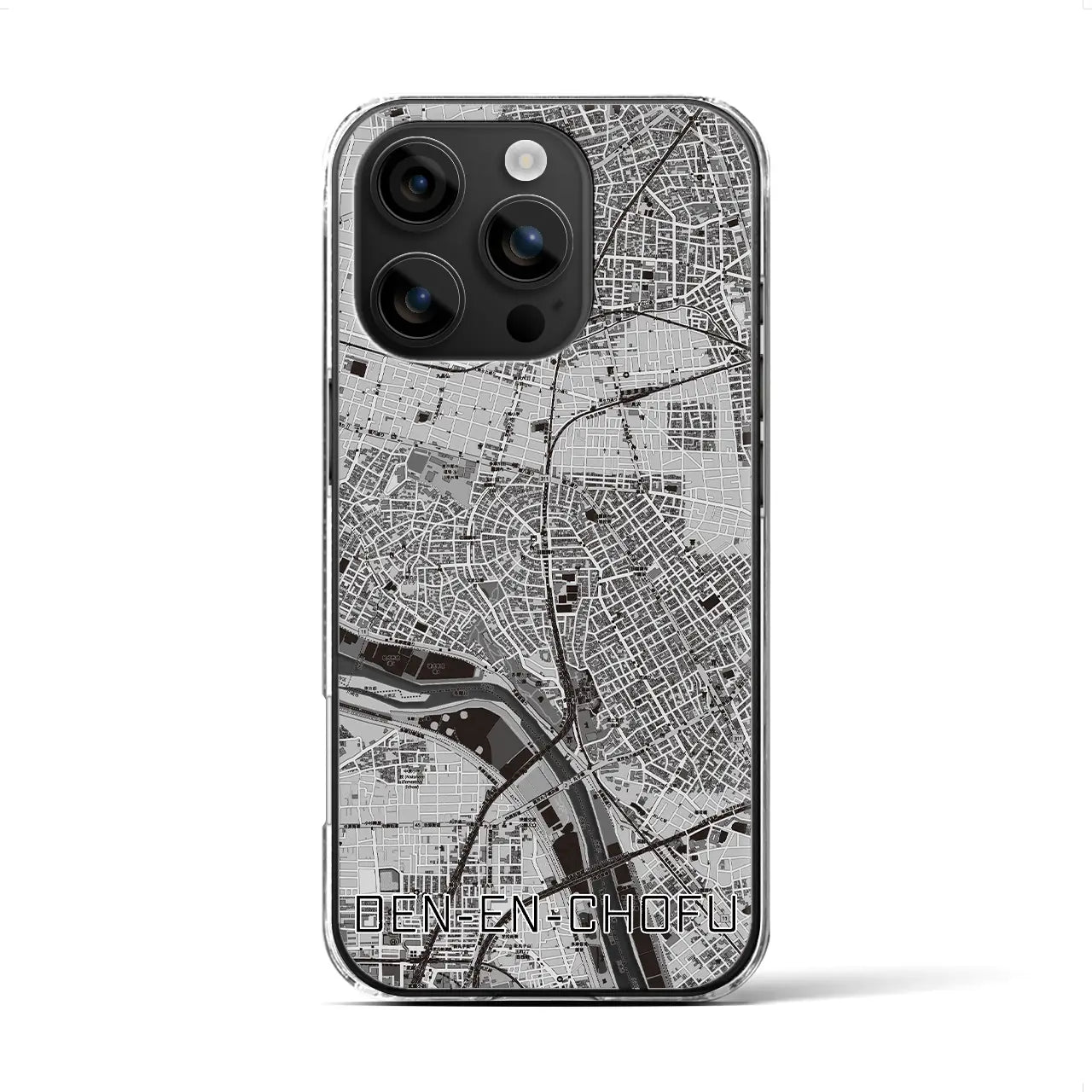 【田園調布(東京都)】地図柄iPhoneケース(クリアタイプ)