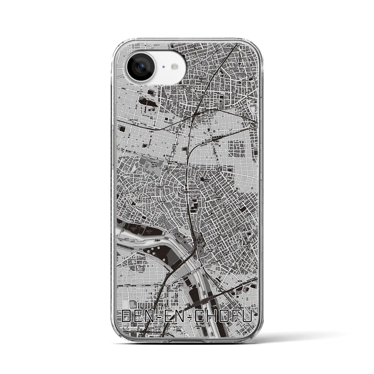 【田園調布(東京都)】地図柄iPhoneケース(クリアタイプ)