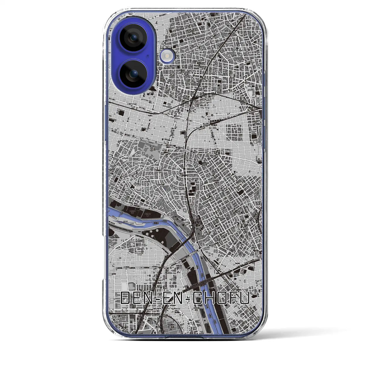 【田園調布(東京都)】地図柄iPhoneケース(クリアタイプ)