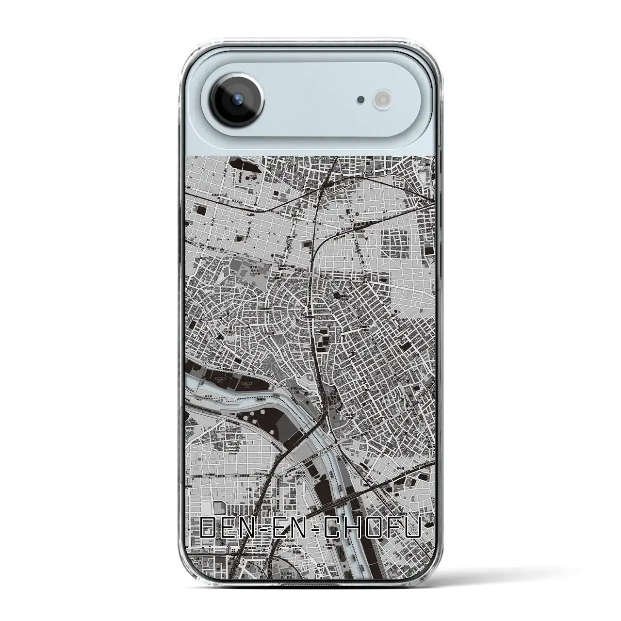 【田園調布(東京都)】地図柄iPhoneケース(クリアタイプ)